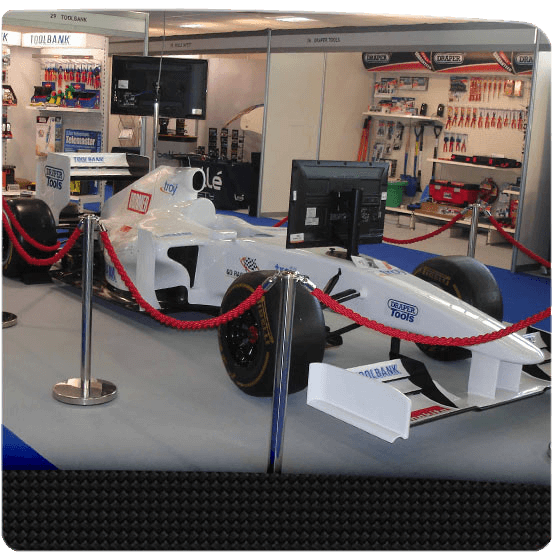 F1 Simulator Logos Exhibition F1 Car Hire